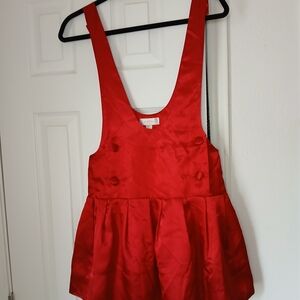 Silk Red Mini Dress